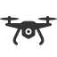 Drone Icon with Camera